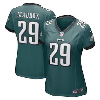 womens nike avonte maddox midnight green philadelphia eagle